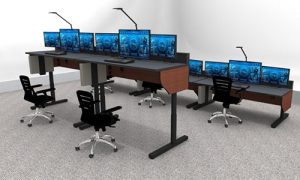 Command Flex sit-stand adjustable-height console desk product